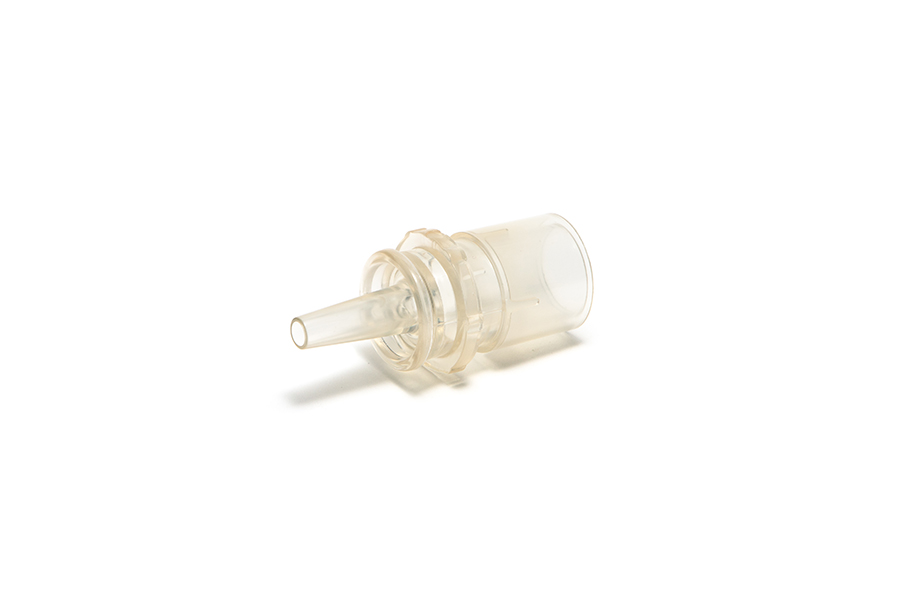 Konnektor, lige 15 mm. 22M   15F, Stor oxygen stem 6,5 mm